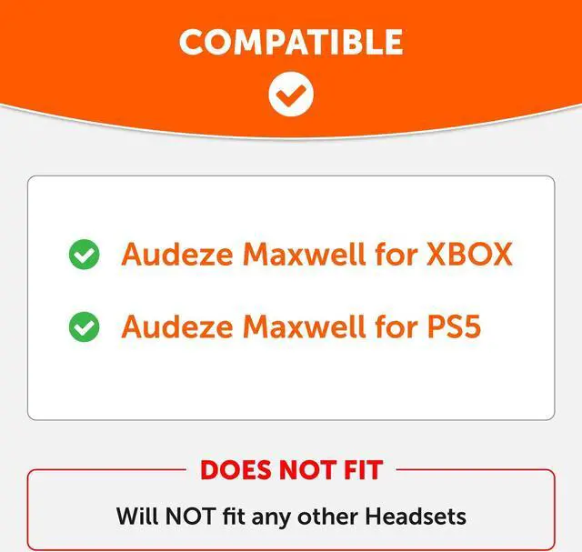 Alt view image 3 of 5 - WC Earpad and Upgraded Silicone Headband Combo for Audeze Maxwell Headphones | Cooling Gel Earpads & Matching Design Headband for Epic Gaming | Geo Grey