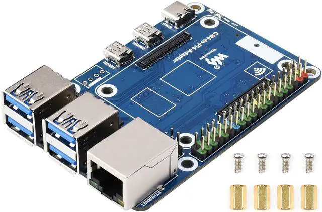 Main image of Compute Module 4 to Raspberry Pi 4B Adapter, Based on Compute Module 4 to Reproduce Original Appearance of Pi 4, Alternative for Raspberry Pi 4B,Compatible with Pi 4B Series Hats