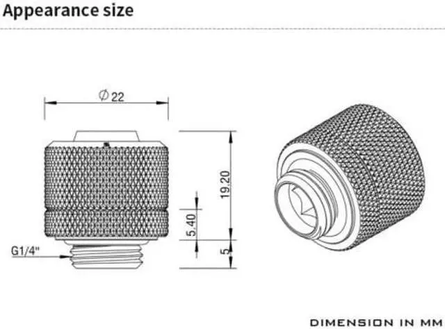Alt view image 3 of 4 - BARROW Fittings G1/4" to 3/8" ID - 5/8" OD Compression Fitting for 10/16 mm Soft Tubing Tube THKN-3/8-V4 4-Pack (Black)