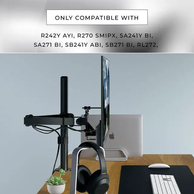 Alt view image 2 of 5 - HumanCentric VESA Mount Compatible with Acer Monitors SA241Y bi, SA271 bi, SB241Y Abi, SB271 bi, RL242YE, R242Y Ayi and R270 SMIPX and Viewsonic VX2776-smhd-2 and VX2476-smhd-2