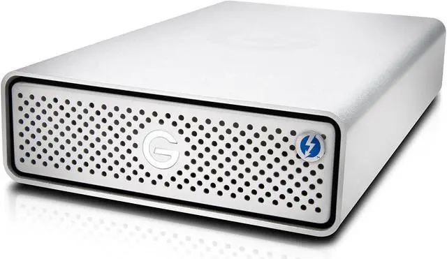 Main image of G-Technology 4TB G-DRIVE with Thunderbolt 3 and USB-C Desktop External Hard Drive, Silver - 0G05363-1