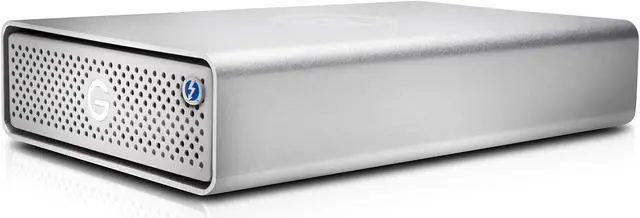 Alt view image 3 of 5 - G-Technology 4TB G-DRIVE with Thunderbolt 3 and USB-C Desktop External Hard Drive, Silver - 0G05363-1
