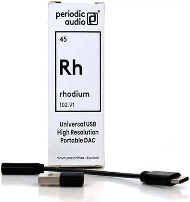 Alt view image 2 of 3 - Periodic Audio Rhodium USB C High Resolution Portable Headphone DAC Amplifier for Smartphone, Laptop, PC, and Tablet