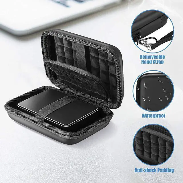 Alt view image 3 of 5 - ProCase Hard Drive Case 2.5 Inch Bundle with ProCase Hard Travel Tech Organizer Case Bag