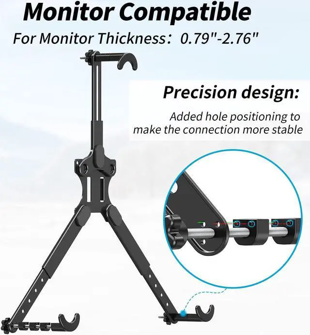 Alt view image 5 of 5 - MOUNTUP Universal VESA Mount Adapter Kit, Non-VESA Monitor Mounting Adapter for 19 to 32 inch Computer Screens, Max Load 17.6lbs VESA Adapter, MU0045