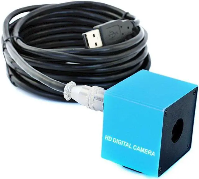 Alt view image 3 of 3 - ELP 60degree Autofocus USB Camera with Aluminum Housing for Video Camera CCTV Micro Mini Webcam for Laptop Desktop PC OV5640 UVC USB2.0 Laser Engraver Lightburn Camera(Blue)