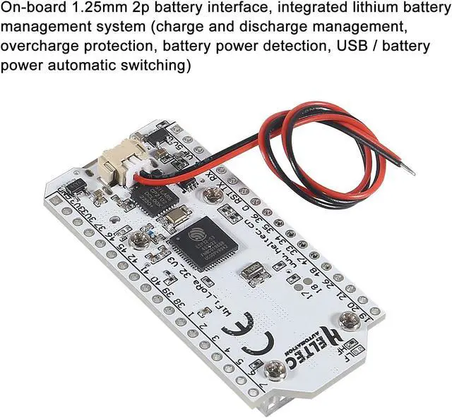 Alt view image 5 of 5 - AITRIP 2PACK 915MHz ESP32 LoRa 0.96 OLED Development Board V3 SX1262 Type-C with LoRa Antenna for Arduino NodeMCU IoT