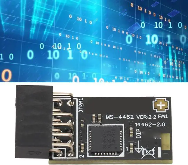 Alt view image 4 of 5 - ASHATA TPM2.0 Module TPM SPI 12Pin Encryption Security Module with SLB 9672 for Motherboards for 10 11
