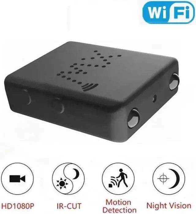 Alt view image 2 of 5 - Spy Camera Mini Hidden WiFi Camera HD 1080P with Night Vision and Motion Detection, Nanny Cam,Baby Monitor with Upgraded, AI Human Motion Detection,Cloud Storage for Security with iOS Android APP