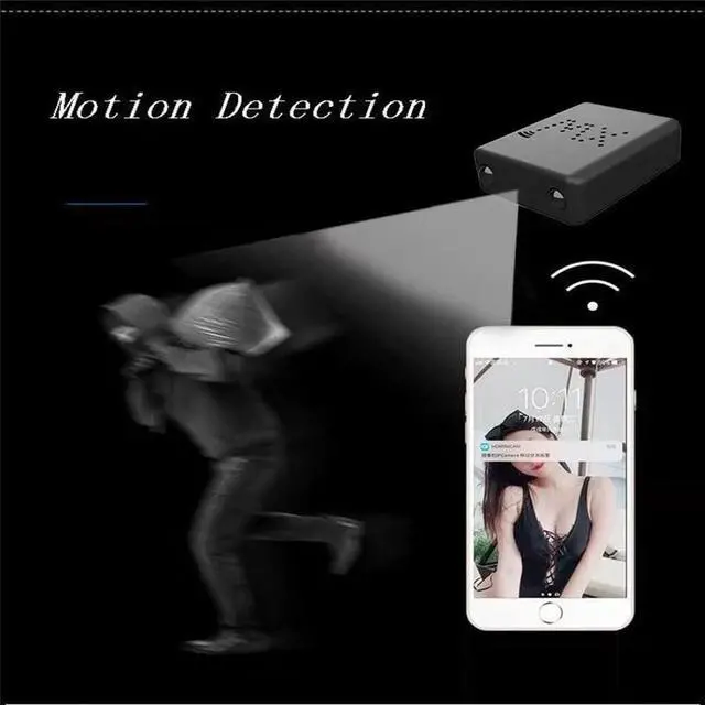 Alt view image 5 of 5 - Spy Camera Mini Hidden WiFi Camera HD 1080P with Night Vision and Motion Detection, Nanny Cam,Baby Monitor with Upgraded, AI Human Motion Detection,Cloud Storage for Security with iOS Android APP