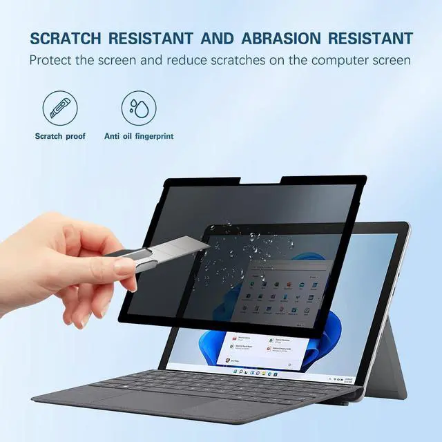 Alt view image 5 of 5 - Privacy Screen Protector Compatible for Microsoft Surface Pro X,Surface Pro 8,Surface Pro 9,Surface Pro 10(Released in 2024) Fully Removable,Easy to Install,Reusable,No Bubbles Screen Protector