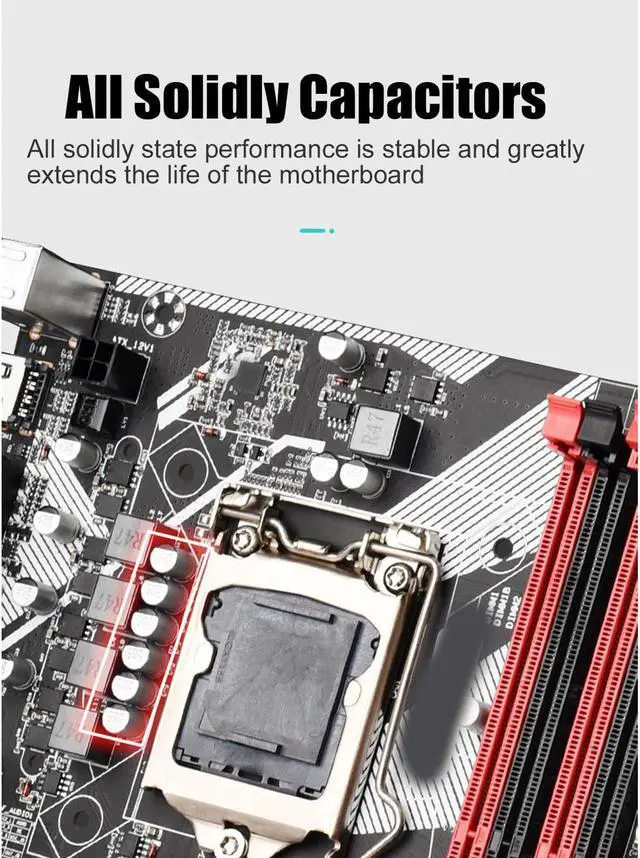 Alt view image 3 of 5 - ATX Motherboard 64GB DDR3 LGA1155 Computer Motherboard with SATA3.0, 4 USB3.0, 6 USB2.0, Gigabit NIC, PCIEX16 Graphics Card Slot