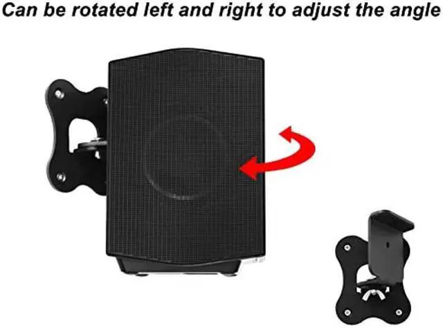 Alt view image 3 of 5 - Diyeeni Speaker Wall Mount for HW Q930B, Q930C, Q990B, Q990C, SX Q990B, Adjustable, Metal, Wall Mount, Black