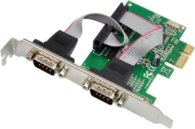 Main image of DriverGenius 2-Port PCI Express PCIe RS232 Serial Host Controller Adapter Card - PCIe to Serial DB9 Compatiable with Windows & Linux