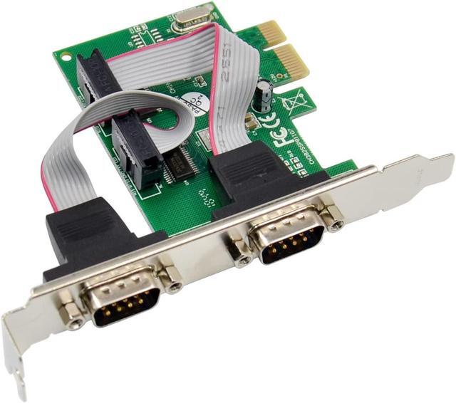 Alt view image 2 of 5 - DriverGenius 2-Port PCI Express PCIe RS232 Serial Host Controller Adapter Card - PCIe to Serial DB9 Compatiable with Windows & Linux