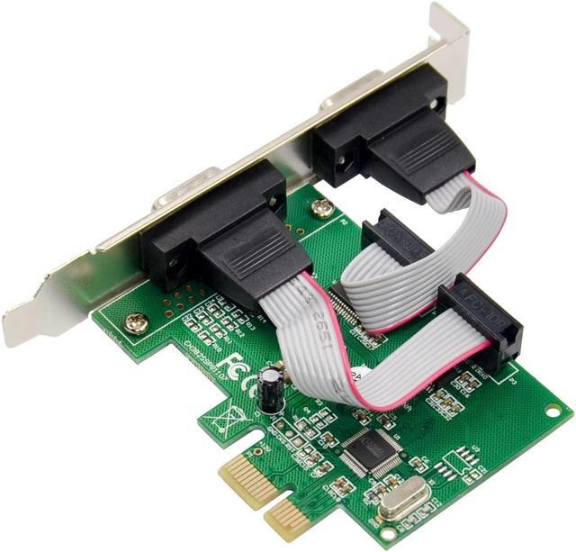 Alt view image 3 of 5 - DriverGenius 2-Port PCI Express PCIe RS232 Serial Host Controller Adapter Card - PCIe to Serial DB9 Compatiable with Windows & Linux