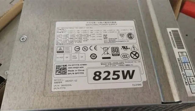 Alt view image 2 of 5 - Original H825EF-02 825w PSU Server Power Supply for DELL T7910 T5810 T7810 W1FJK FT7T6