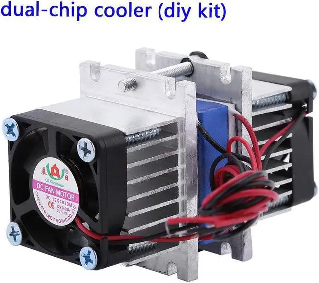 Alt view image 5 of 5 - Hilitand DC 12V Thermoelectric Cooler Peltier, 144W Chip Semiconductor Refrigeration Cooling System Cold Plate Cooler, US Plug(Single Cooler)