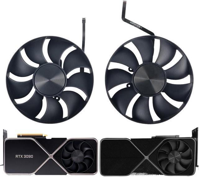 Alt view image 4 of 5 - 110mm Cooling Fan Replacement for Nvidia RTX 3090 FE 3090FE 3090Ti Founders Edition Graphics Card Fan (Fan-A)