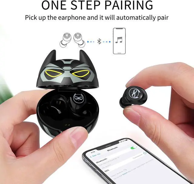 Alt view image 2 of 5 - Instiwitt Robot Earphones, True Wireless Bluetooth Earphones with Noise Reduction and Waterproofing, Suitable for Both Adults and Children, with a Continuous Usage time of 40 Hours.
