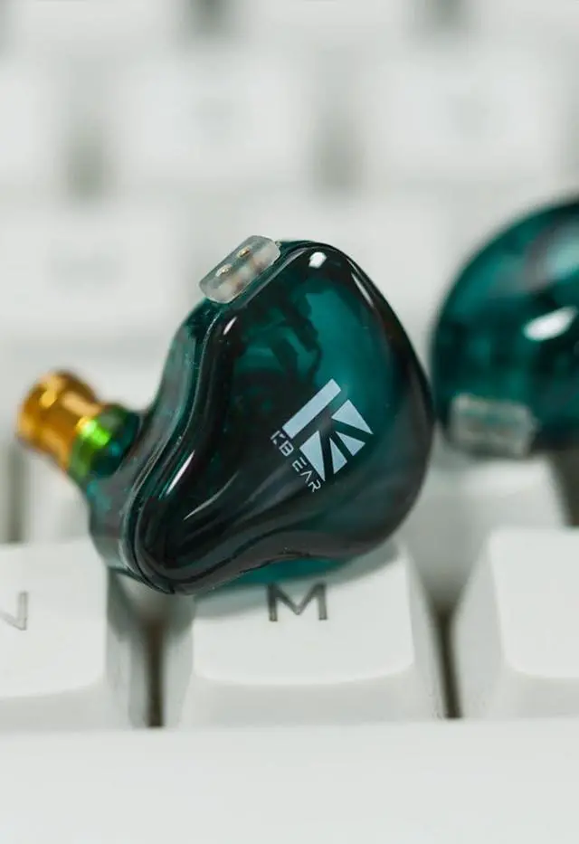 Alt view image 2 of 5 - keephifi KBEAR in Ear Earphones KBEAR KS2 Wired Headphones 10mm 1BA+1DD in Ear Monitors with Detachable Cable HiFi Bass Earbuds Noise-Isolating Headset for Audiophile Musician (no mic, Dark Green)