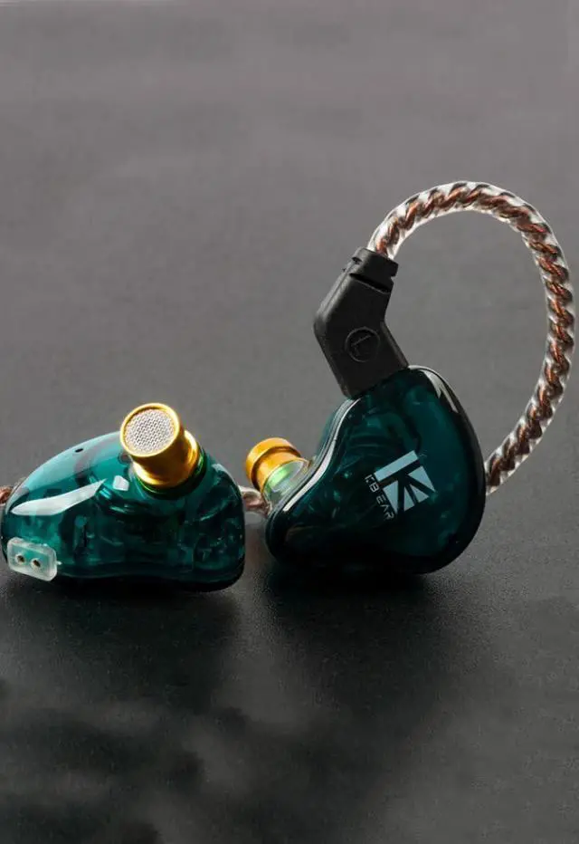 Alt view image 3 of 5 - keephifi KBEAR in Ear Earphones KBEAR KS2 Wired Headphones 10mm 1BA+1DD in Ear Monitors with Detachable Cable HiFi Bass Earbuds Noise-Isolating Headset for Audiophile Musician (no mic, Dark Green)