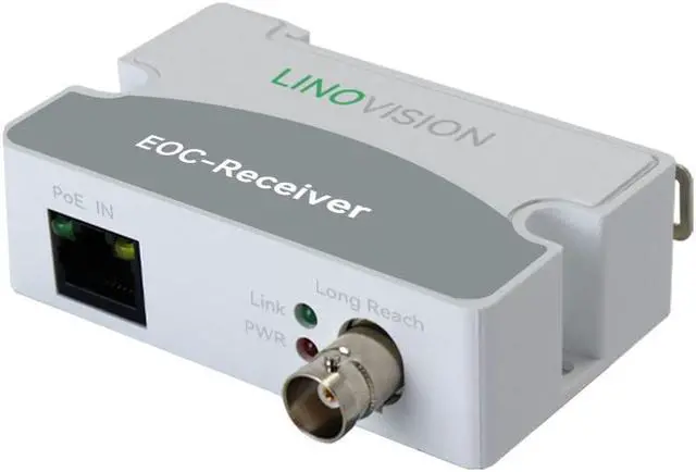 Main image of LINOVISION LR1002-1EC POE IP Over Coax EOC Converter Single Port Long Reach Ethernet Over Coax Extender for CCTV IP Camera(Receiver Only)