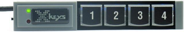 Alt view image 3 of 3 - USB Programmable KVM Keypads and Keyboards (4 Key, Black)