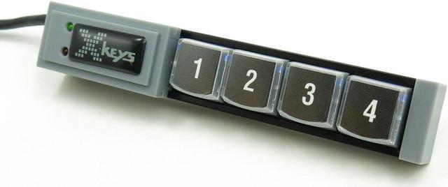 Main image of USB Programmable KVM Keypads and Keyboards (4 Key, Black)