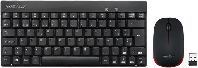 Main image of Perixx PERIDUO-712B ES Wireless Keyboard and Mouse Combo - Black - Español QWERTY