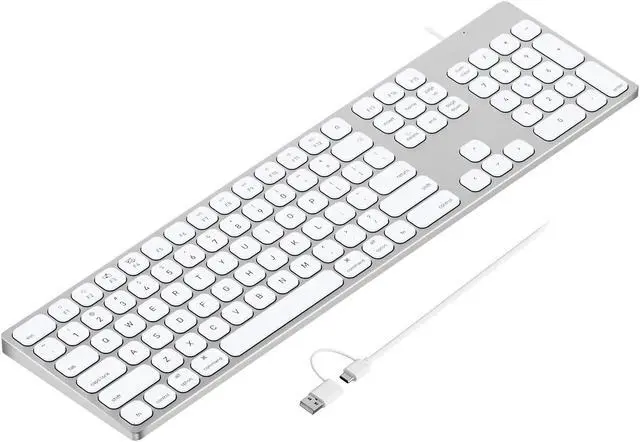 Main image of Aluminum USB Wired Keyboard with Numeric Keypad for Apple Mac Pro, Mini Mac, iMac, iMac Pro, MacBook Pro/Air