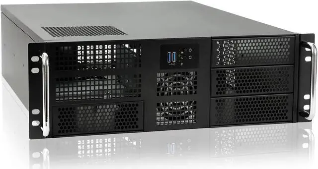 Main image of RackChoice 3u Rackmount Server Chassis EATX/ATX/MATX with 4x5.25 + 6x3.5 Support ATX PSU with Either top or Side Cooling / 21.65 deptth