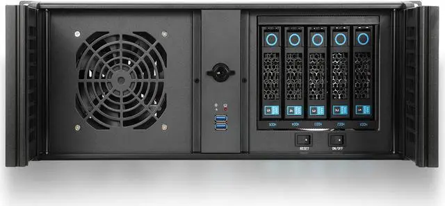 Main image of rackchoice 4U Chassis with 5 Bay hotswap HDD cage