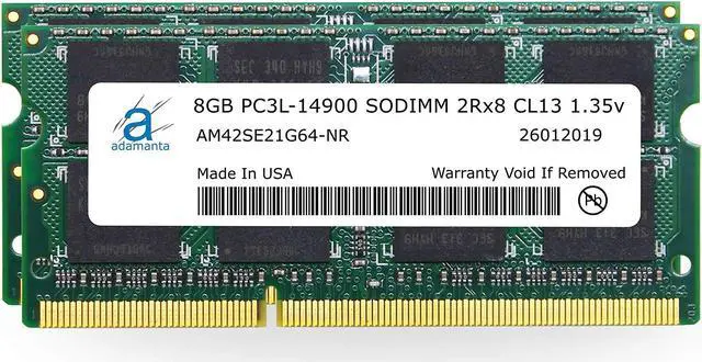 Main image of Adamanta 16GB (2x8GB) Apple Memory Upgrade Compatible with Late 2015 iMac 27" Retina 5K Display DDR3/DDR3L 1867Mhz PC3L-14900 SODIMM 2Rx8 CL13 1.35v RAM DRAM