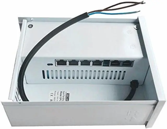 Alt view image 2 of 5 - SECUPOE Outdoor 4-Port Fast Ethernet PoE Switch Support 10/100M with 2-Port FE Network Uplink 802.3af/at Built-in DC48V Power Supply 820ft 250m Data Transmission