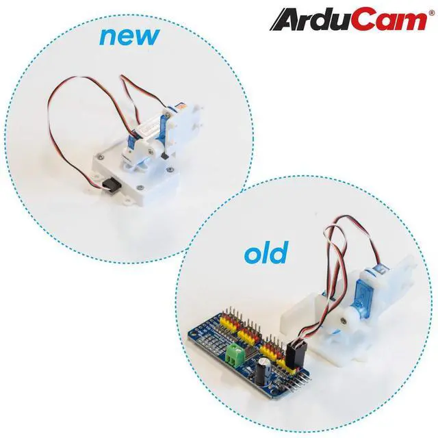 Alt view image 4 of 5 - Arducam Upgraded Camera Pan Tilt Platform Compatible with Raspberry Pi Camera Module 3/V1/V2, Nvidia Jetson Board