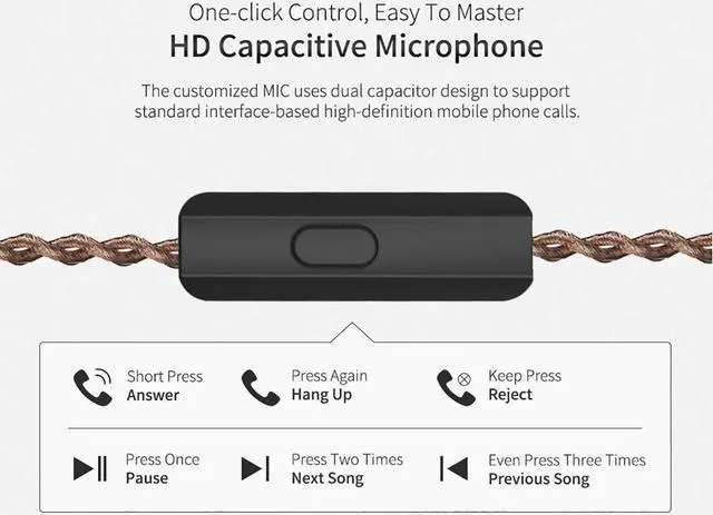 Alt view image 5 of 5 - Five Driver Headphones,KZ ZS10 PRO High Fidelity Noise-Isolating Earbuds/Earphones with Detachable Cable 2Pin 0.75mm (with MIC, Glare Blue)