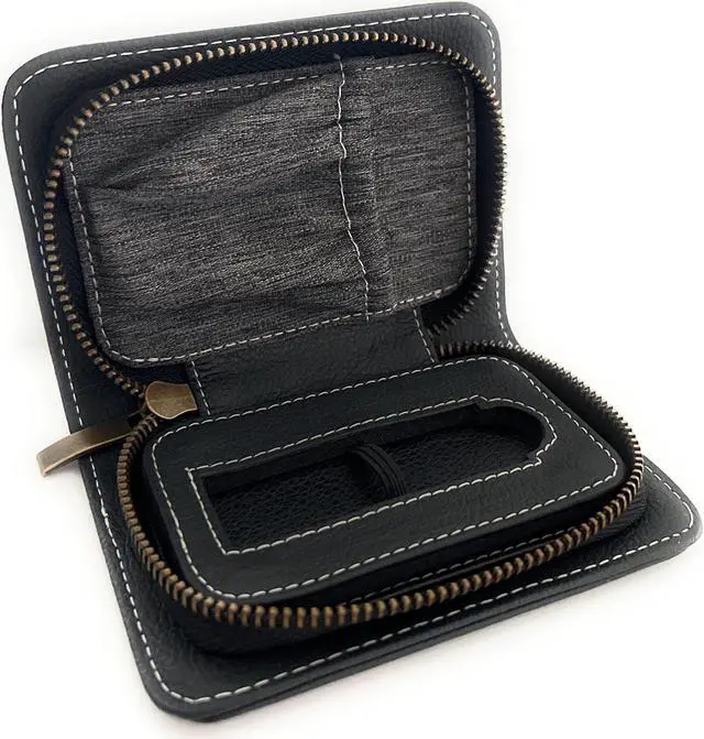 Alt view image 2 of 5 - Soul Technologies Cryptocurrency Hardware Wallet Case  Luxury Crypto Wallet Case Compatible with Ledger Nano X/S Plus  Protective Vegan Leather Hard Case Wallet for Crypto and NFTs (Black Slimline)