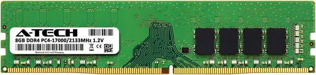Alt view image 2 of 5 - A-Tech 8GB DDR4 2133 MHz UDIMM PC4-17000 (PC4-2133P) CL15 DIMM Non-ECC Desktop RAM Memory Module
