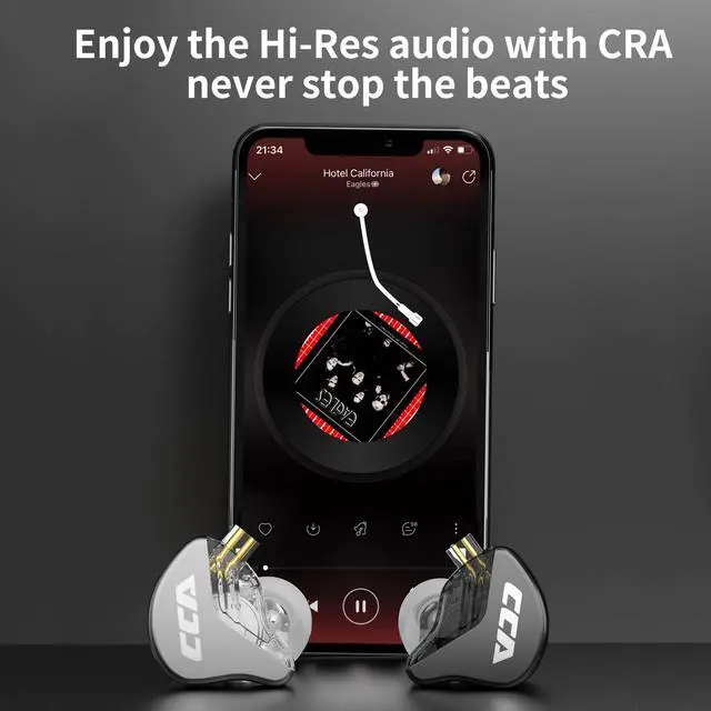 Alt view image 4 of 5 - CCA CRA in Ear Monitor Headphones Memory Foam Earbud Tips