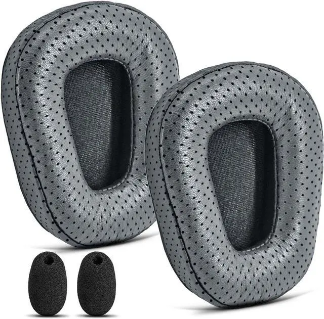 Main image of B450-XT B550-XT Replacement Ear Pads Sheepskin Leather Ear Cushion Compatible with B450-XT B550XT Headset I B450 B550 XT Kit Accessories (Grey)