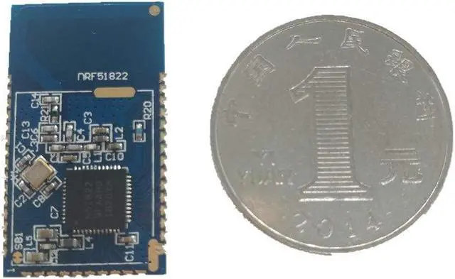 Main image of Nordic 51822 Bluetooth Low Energy Module BLE4.0 Version 16.5 x 28.8 mm with PCB Antenna nRF51822-02 x 5 Pack