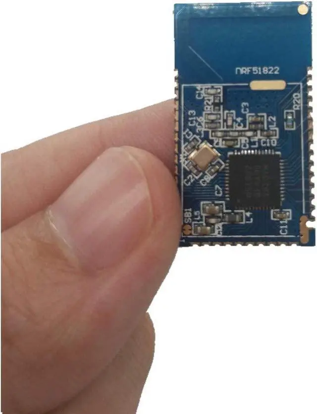 Alt view image 3 of 4 - Nordic 51822 Bluetooth Low Energy Module BLE4.0 Version 16.5 x 28.8 mm with PCB Antenna nRF51822-02 x 5 Pack