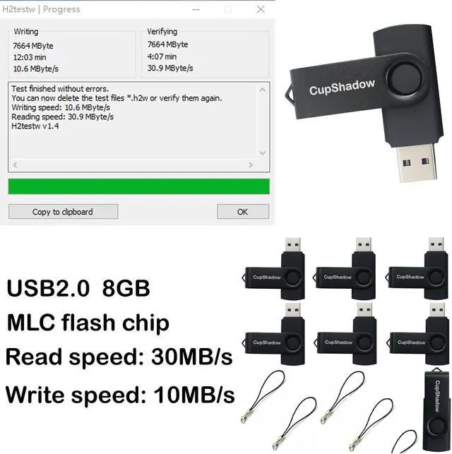 Alt view image 2 of 4 - lcwamy 8GB USB Flash Drive 15 Pack Bulk USB Flash Drives USB2.0 Flash Drive Bulk 8GB Thumb Drive 15 Pack USB Drive Bulk CupShadow USB (Black)