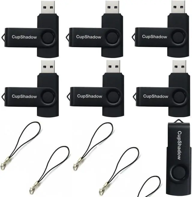 Main image of lcwamy 8GB USB Flash Drive 15 Pack Bulk USB Flash Drives USB2.0 Flash Drive Bulk 8GB Thumb Drive 15 Pack USB Drive Bulk CupShadow USB (Black)