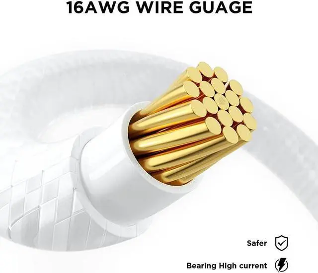 Alt view image 3 of 5 - Generic PSU Cable Extension Kit 30CM Length with Cable Combs 1x24Pin/2x8Pin(4+4) EPS/2x8Pin(6P+2P) PCI-E/PC Sleeved Cable for ATX Power Supply (White)