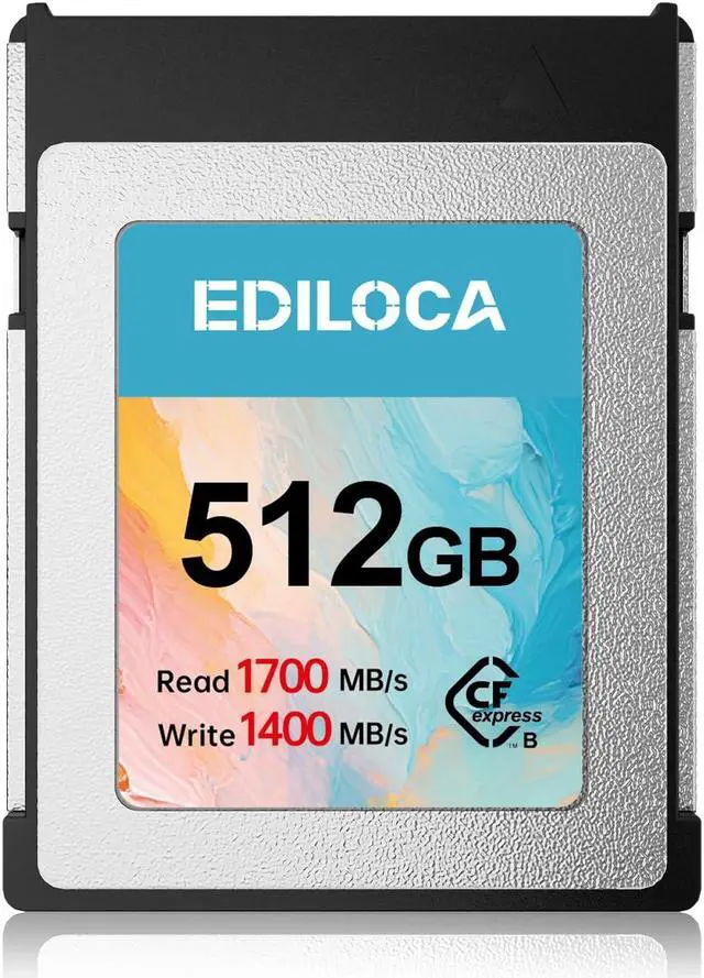 Ediloca EF5 512GB CFexpress Type B Memory Card R: 1700MB/s W