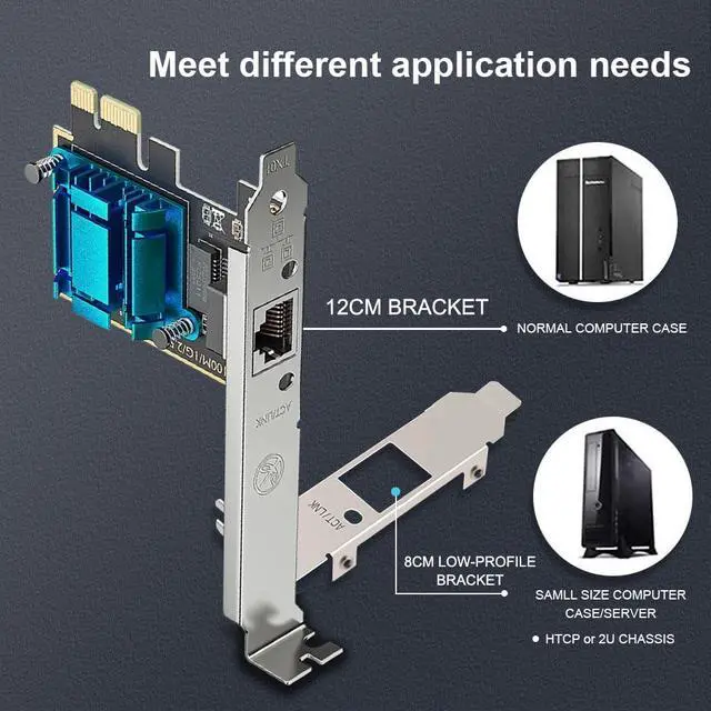 Alt view image 3 of 5 - 2.5GBase-T PCI Express Card 100M/1G/2.5G PCIE Network Card Gigabit Ethernet Card for PC Compatible with Windows 11/10/8/7/XP and Mac OS RJ45 Adapter