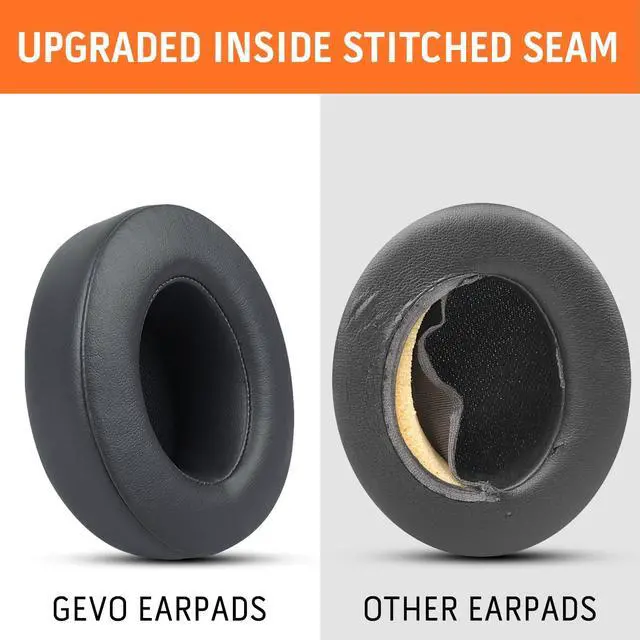 Alt view image 5 of 5 - Replacement Ear Pads for Beats Studio 3, Ear Cushions for Beats Studio 2&Studio 3 Wired & Wireless, Walnut Wood Headphone Stand Headset Holder for Desk,Dual Headphones Stand with Great Stablity