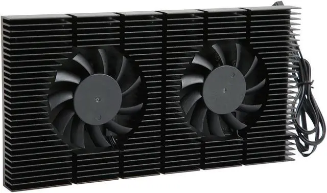 Main image of GOWENIC GPU Backplate Memory Radiator, Aluminum Alloy Heatsink Cooler with 4Pin Cooling Fan and Thermal Pad for Graphics Card RTX3090 3080 3070